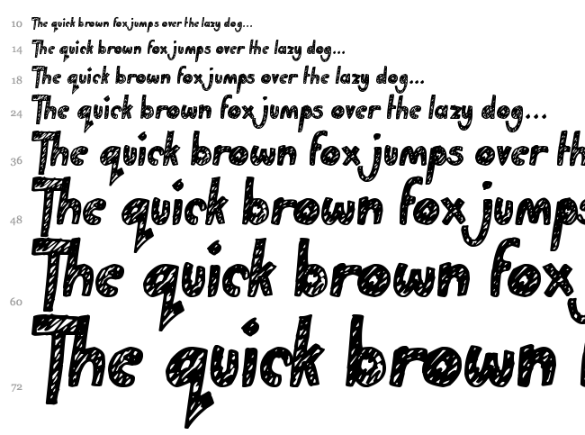 Golden Star font waterfall